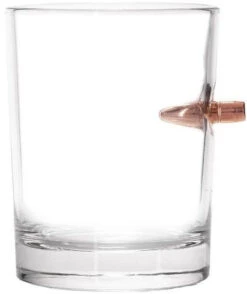 Lucky Shot .308 Projectile Bullet Whiskey Glass