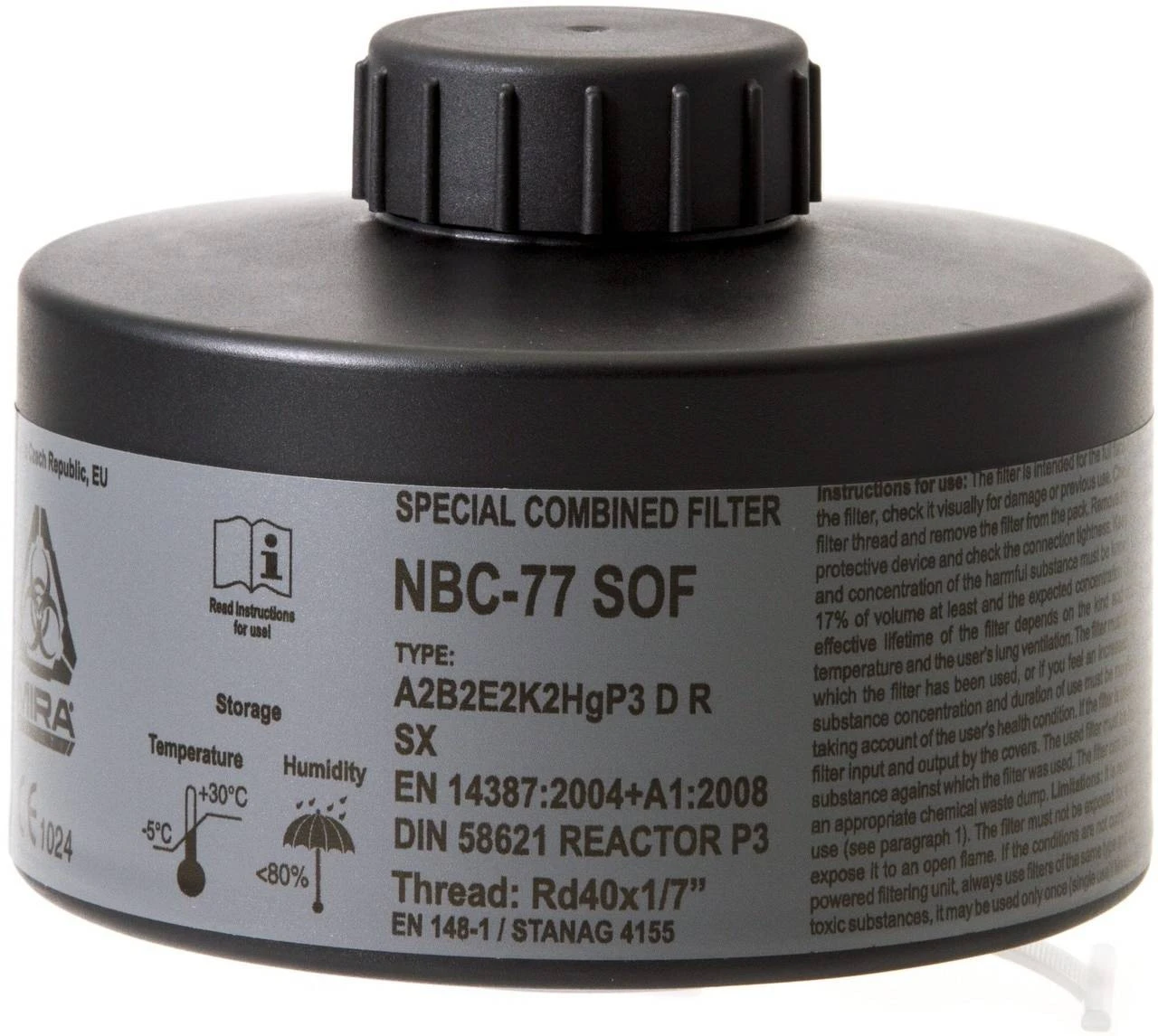 MIRA Safety NBC-77 SOF Filter 4 MIRA Safety NBC-77 SOF Filter - Image 2