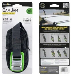 Nite Ize CamJam Tie Down Strap 18 Ft. 9 Nite Ize CamJam Tie Down Strap 18 Ft. -Outdoor Life Store nite ize camjam 18 ft tie down strap cjwr18 09 r6 28084.1607122149
