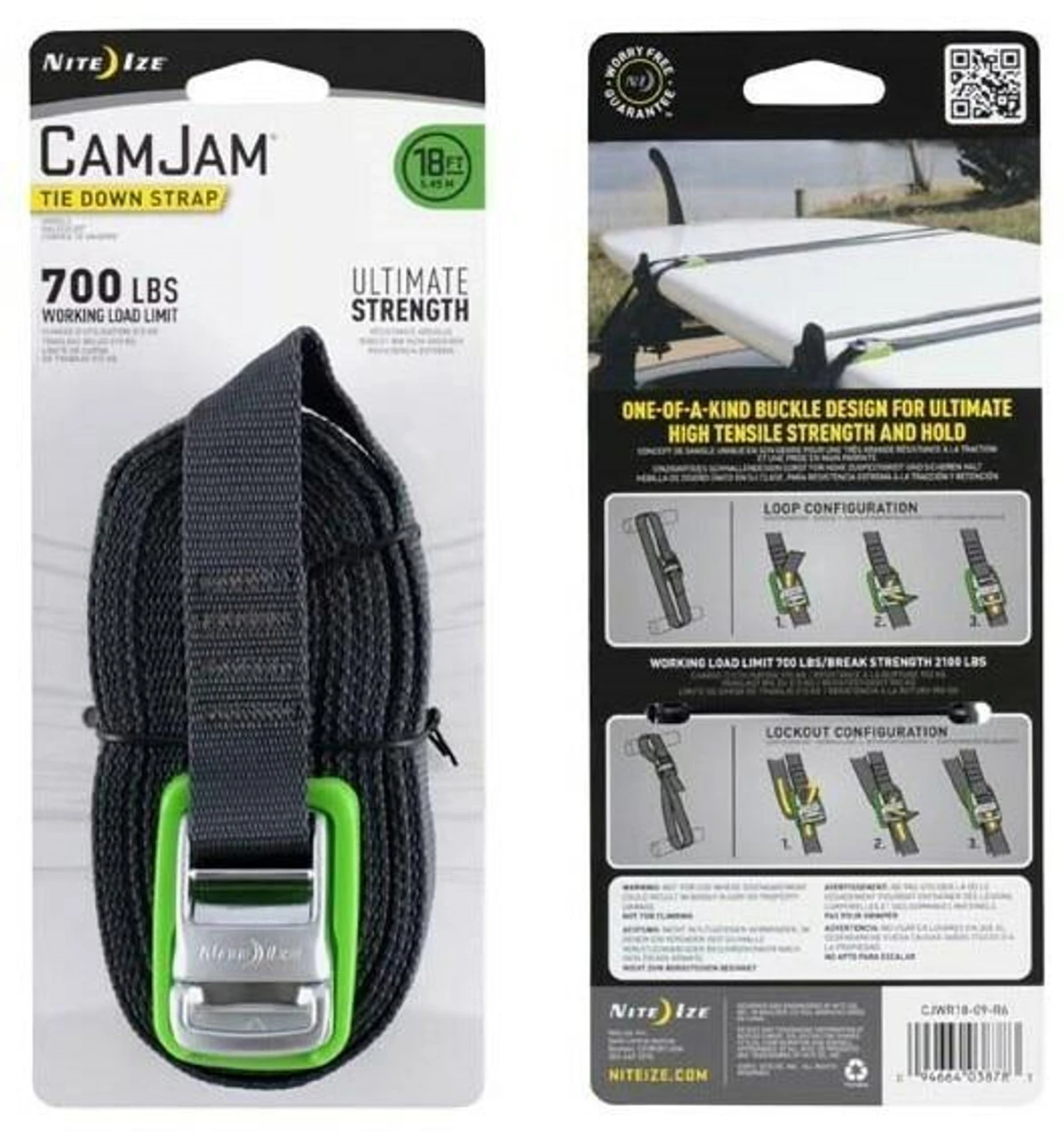 Nite Ize CamJam Tie Down Strap 18 Ft. 6 Nite Ize CamJam Tie Down Strap 18 Ft. - Image 4
