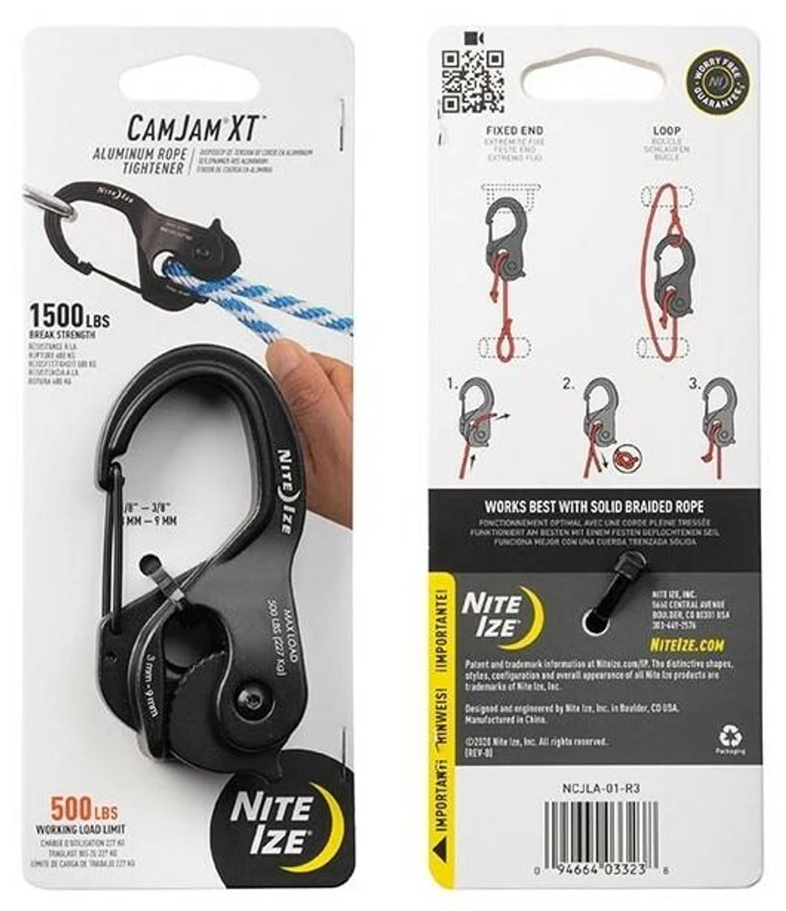 Nite Ize CamJam XT Aluminum Rope & Cord Tightener 7 Nite Ize CamJam XT Aluminum Rope & Cord Tightener - Image 5