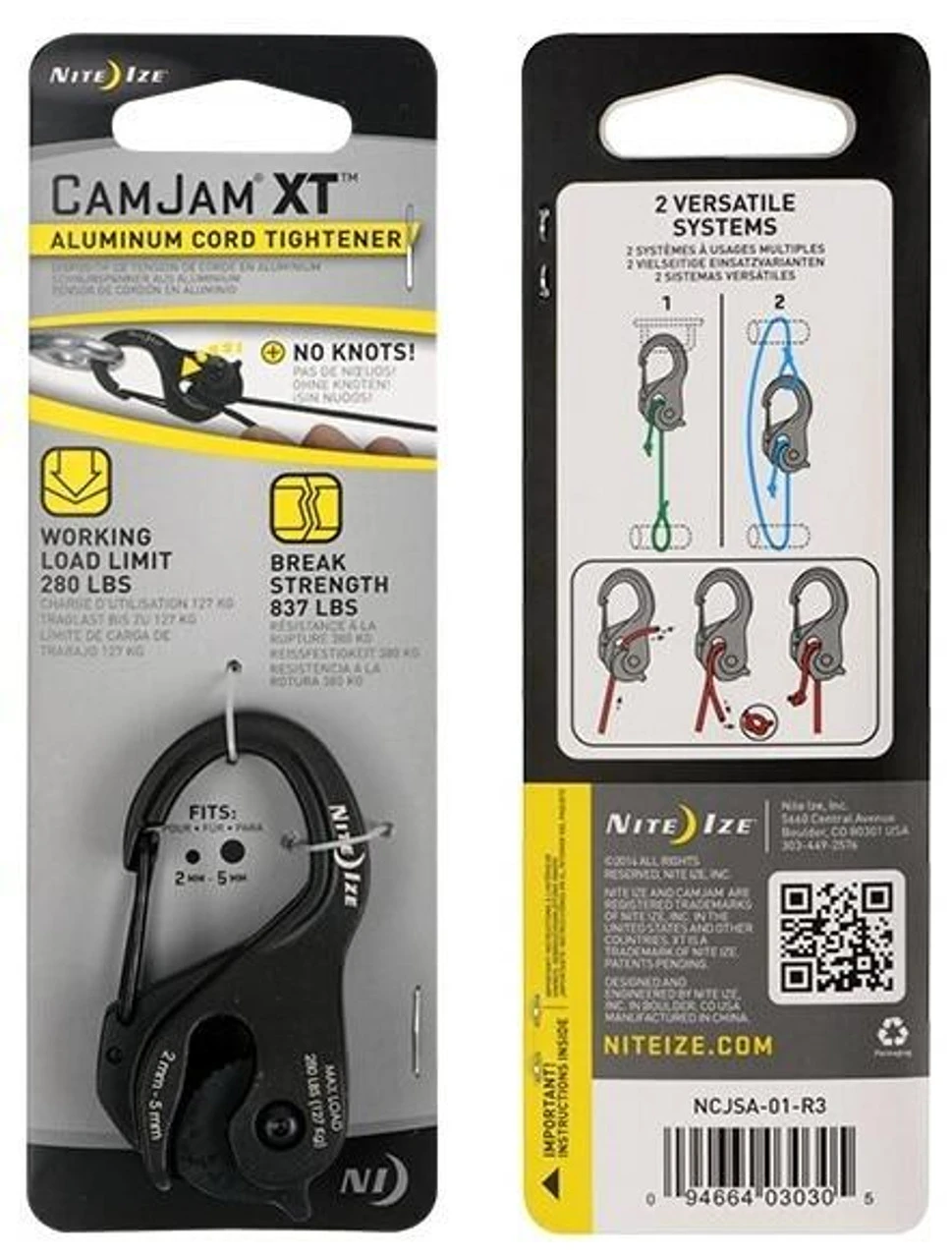 Nite Ize CamJam XT Aluminum Rope & Cord Tightener 6 Nite Ize CamJam XT Aluminum Rope & Cord Tightener - Image 4