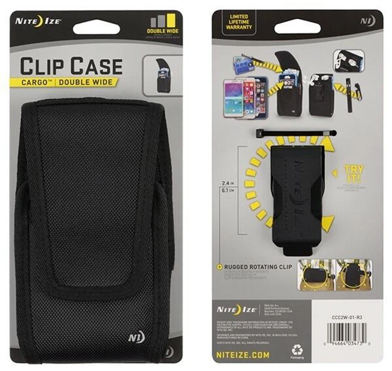 Nite Ize Clip Case Cargo Universal Rugged Holster Double Wide 6 Nite Ize Clip Case Cargo Universal Rugged Holster Double Wide - Image 4
