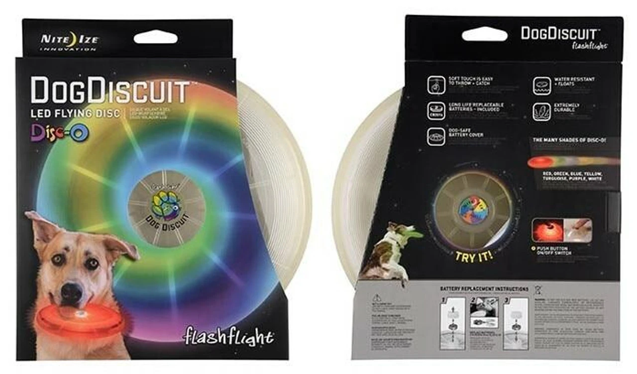 Nite Ize Flashflight Dog Discuit LED Flying Disc - Disc-O 7 Nite Ize Flashflight Dog Discuit LED Flying Disc - Disc-O - Image 5