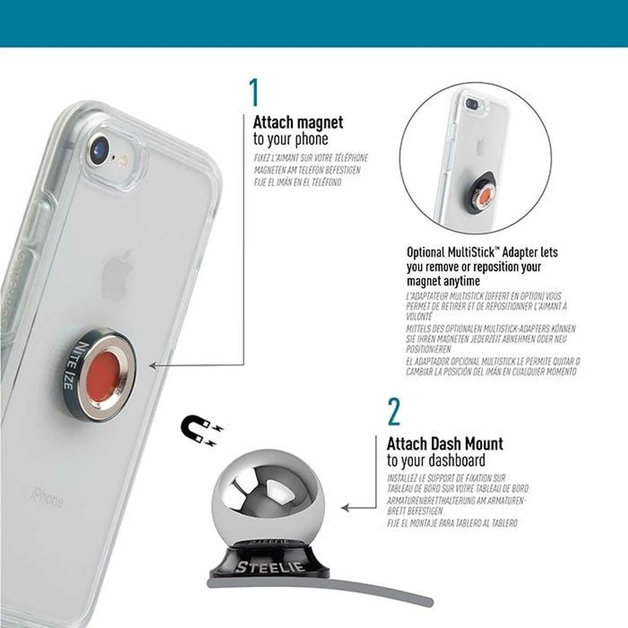 Nite Ize Steelie Dash Kit Plus 7 Nite Ize Steelie Dash Kit Plus - Image 5
