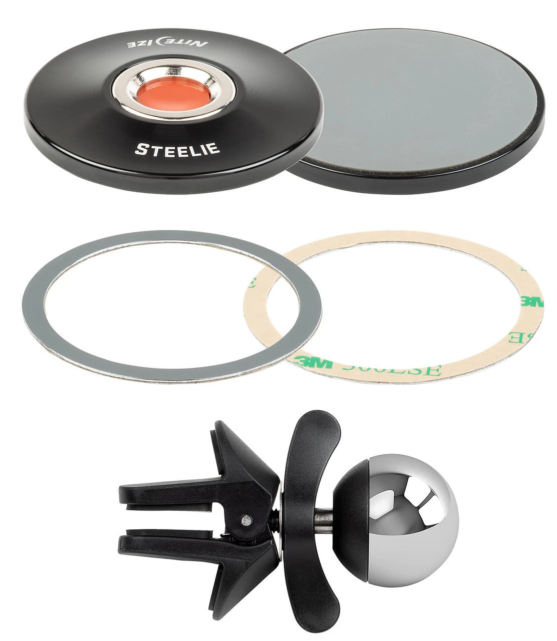 Nite Ize Steelie Orbiter Plus Vent Kit 3 Nite Ize Steelie Orbiter Plus Vent Kit