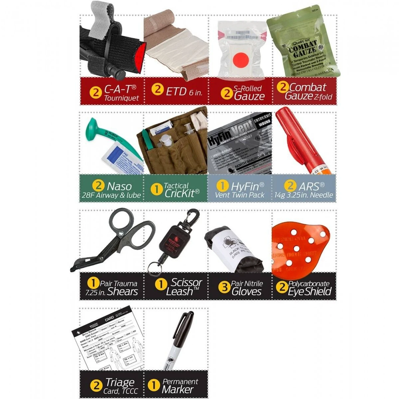 North American Rescue 4 Chest Pouch CCRK 80-0283 6 North American Rescue 4 Chest Pouch CCRK 80-0283 - Image 4