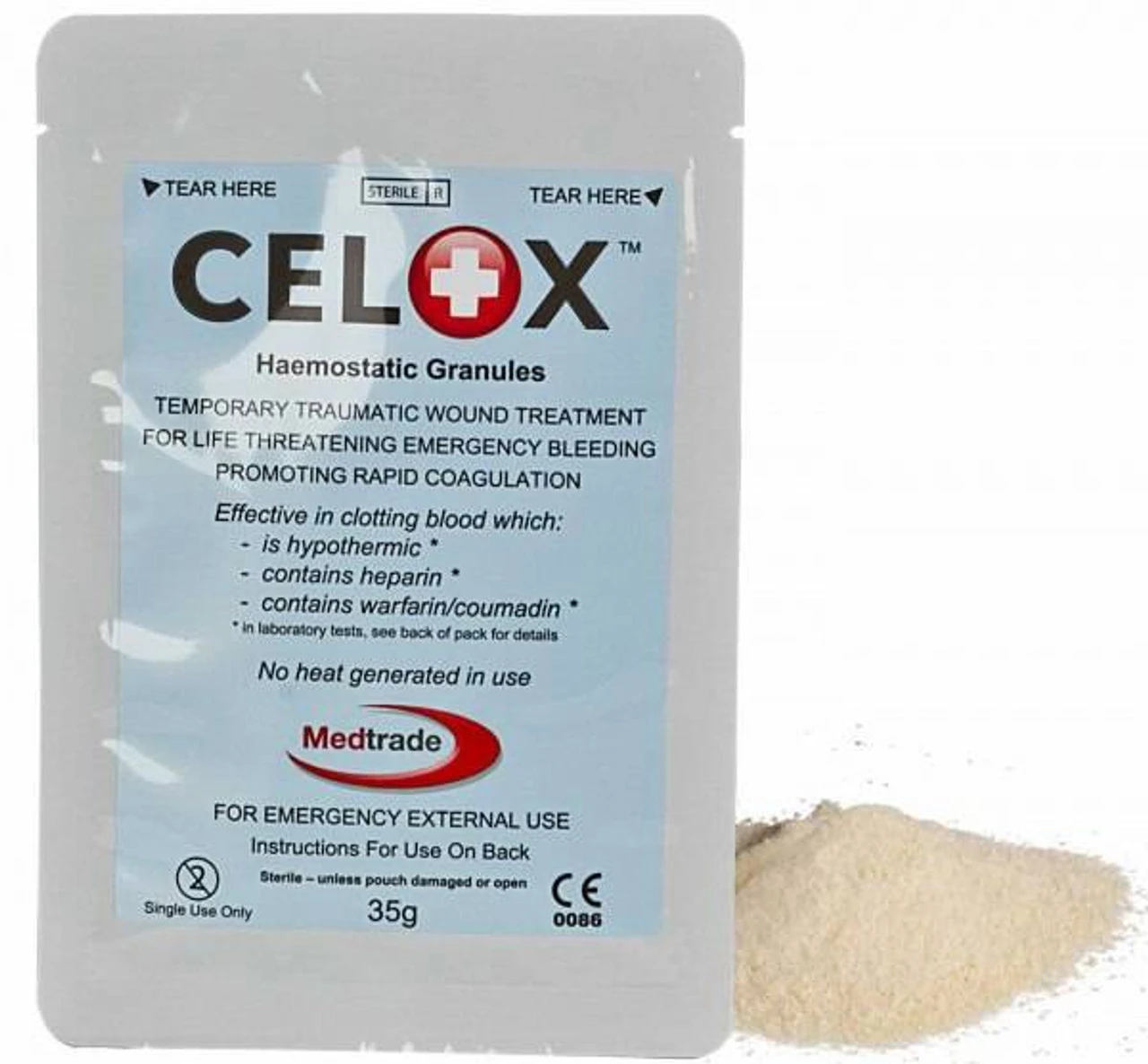 North American Rescue Celox Granular Hemostatic Agent-35G 3 North American Rescue Celox Granular Hemostatic Agent-35G