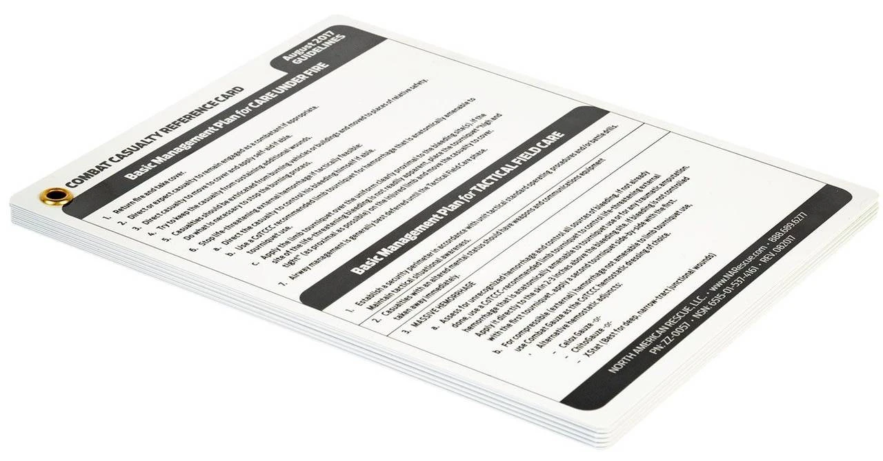 North American Rescue Combat Casualty Reference Card 6 North American Rescue Combat Casualty Reference Card - Image 4