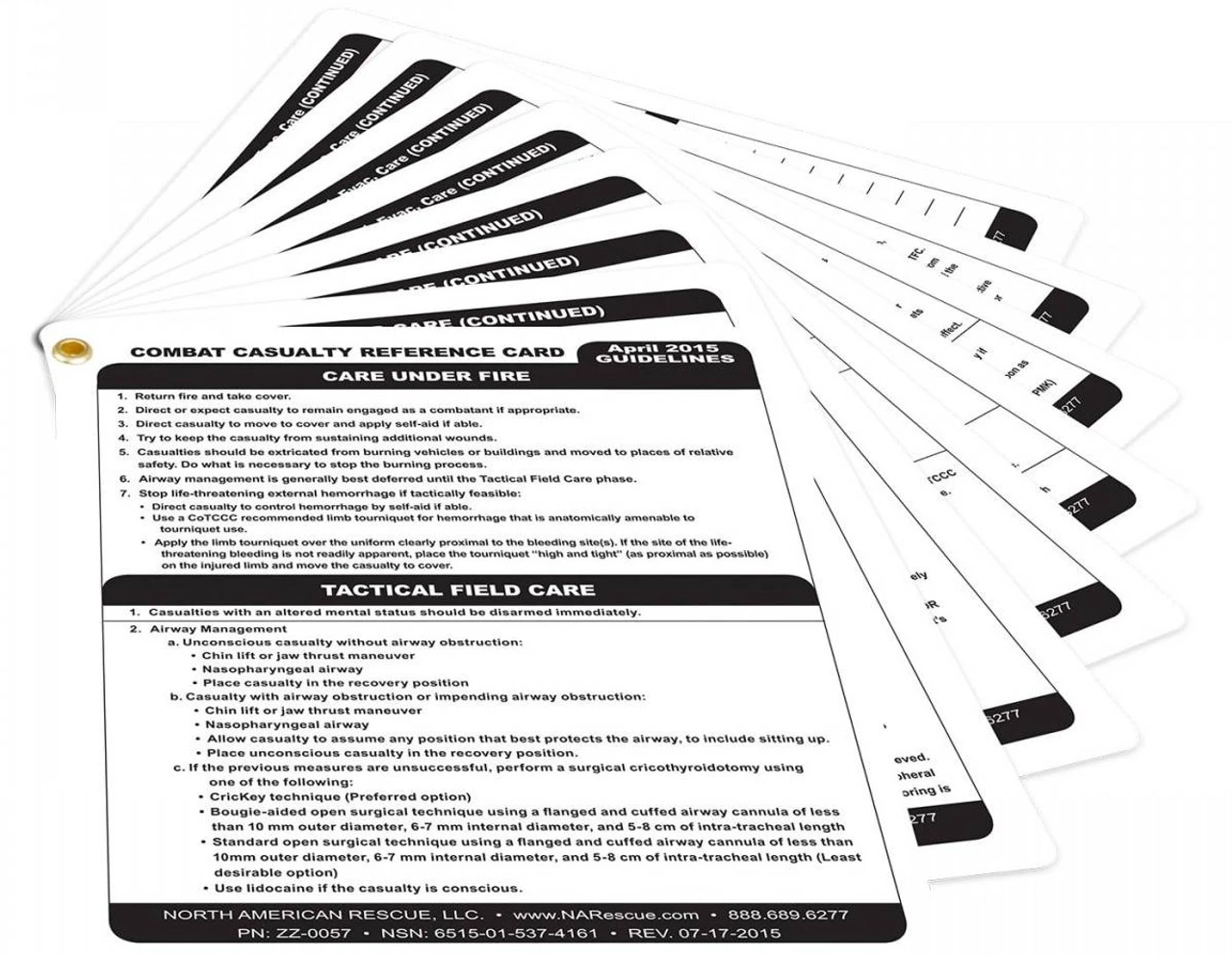 North American Rescue Combat Casualty Reference Card 3 North American Rescue Combat Casualty Reference Card