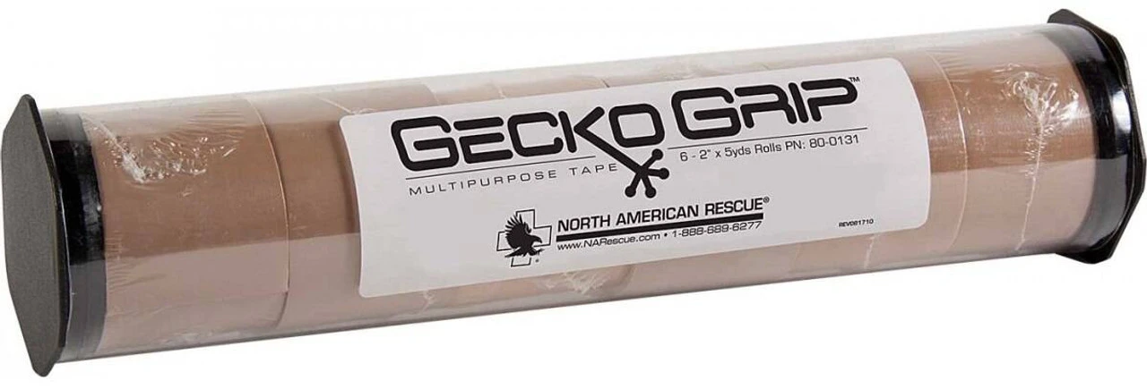 North American Rescue Gecki Grip Multi-Purpose Tape (6 Per Pack) - Tan 5 North American Rescue Gecki Grip Multi-Purpose Tape (6 Per Pack) - Tan - Image 3