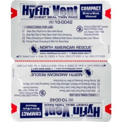 North American Rescue Hyfin Vent Compact Chest Seal Twin Pack -Outdoor Life Store north american rescue hyfin vent compact chest seal twin pack 10 0042 34564.1602576950