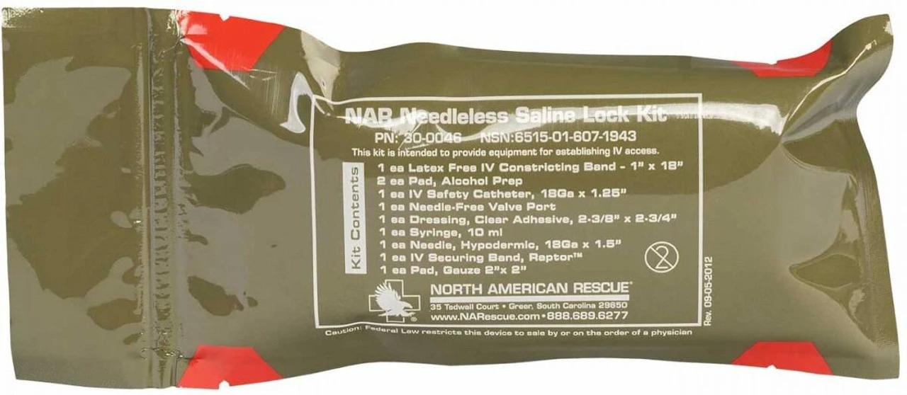 North American Rescue Needleless Saline Lock Kit 6 North American Rescue Needleless Saline Lock Kit - Image 4
