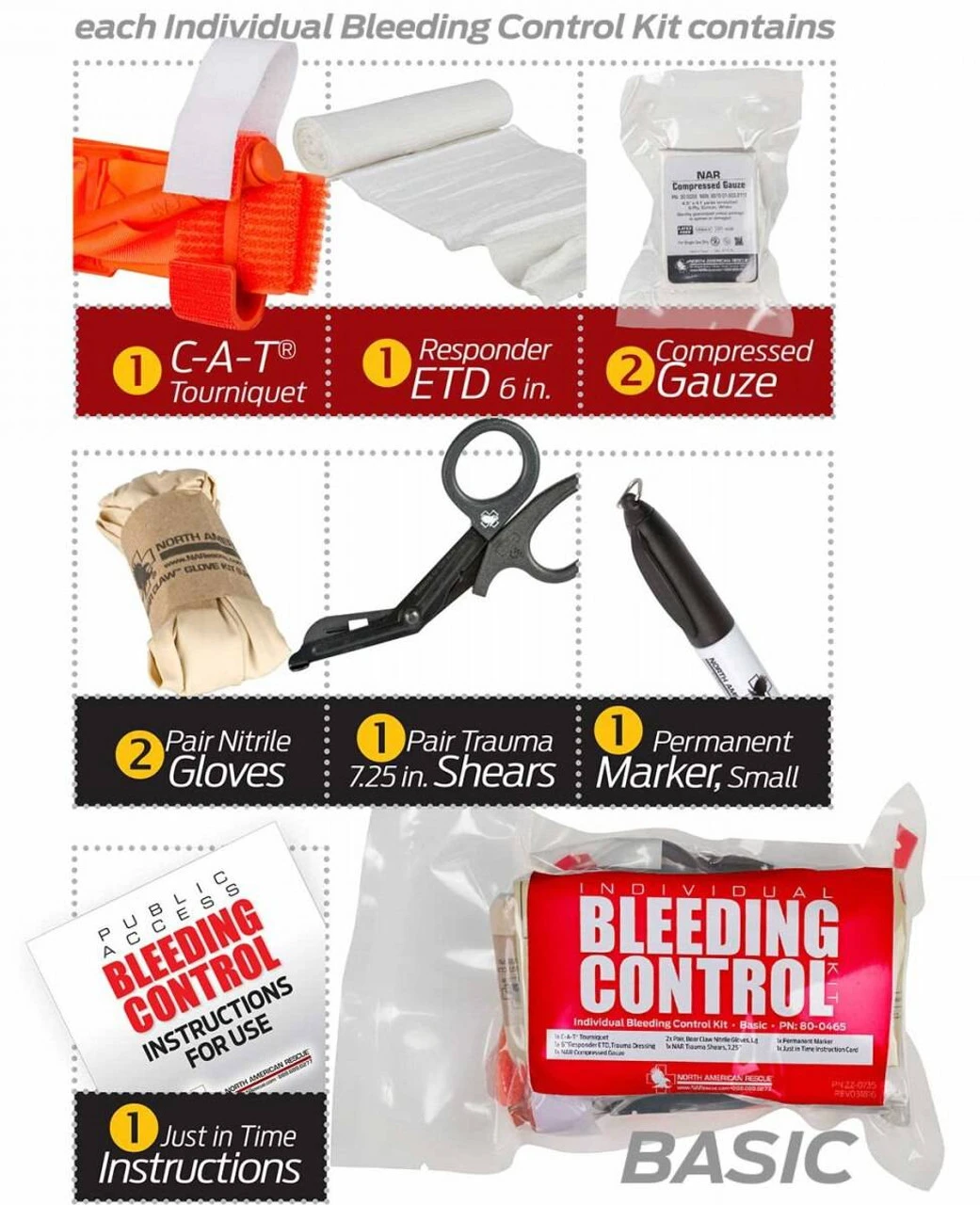 North American Rescue Public Access Bleeding Control 8-Pack-Vacuum Sealed 8 North American Rescue Public Access Bleeding Control 8-Pack-Vacuum Sealed - Image 6
