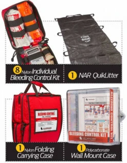 North American Rescue Public Access Bleeding Control Clear Station-8-Pack-Nylon -Outdoor Life Store north american rescue public access bleeding control clear starion 8 pack nylon pabccs nylon 17865.1683217997