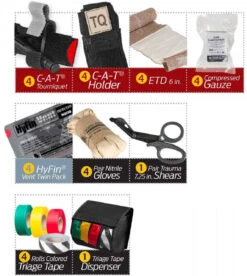 North American Rescue Rapid Response Kit- Rescue Task Force Edition -Outdoor Life Store north american rescue rapid response kit rescue task force edition rrk 74640.1602576626