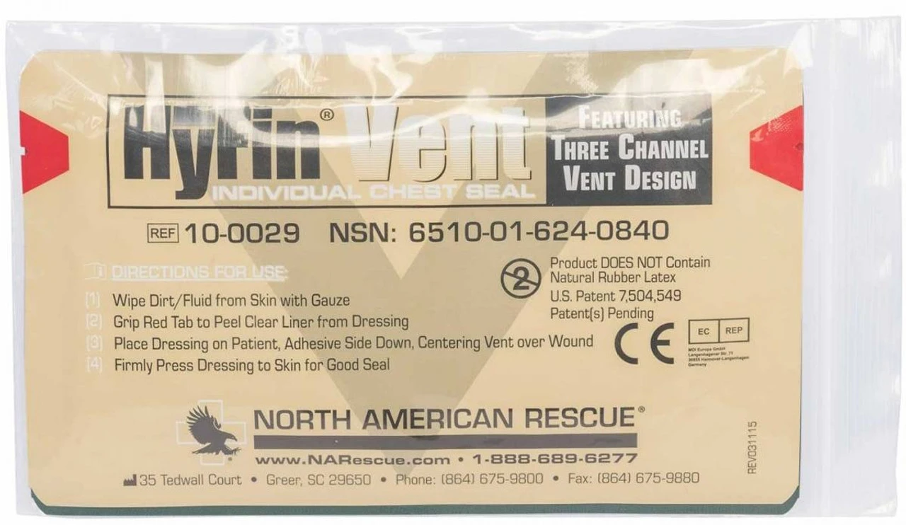 North American Rescue USMC HYFIN Chest Seal Combo Pack 5 North American Rescue USMC HYFIN Chest Seal Combo Pack - Image 3