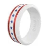 QALO Folds Of Honor Unisex White Stars And Stripes Modern Ring -Outdoor Life Store qalo folds of honor unisex white stars and stripes modern ring qs9 ufhswh 35430.1691908115