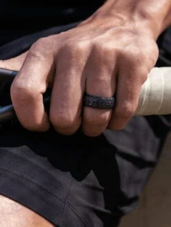 Qalo Men's Classic Forged Metallic Silicone Ring -Outdoor Life Store qalo mens classic forged metallic silicone ring qs9 mht 61608.1646834324