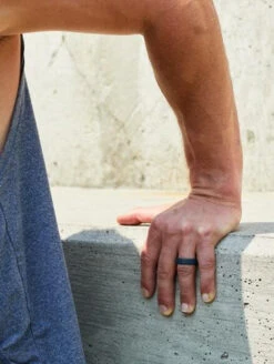 Qalo Men's Slate Grey Step Edge Narrow Polished Ring QS9-MNG 9 Qalo Men's Slate Grey Step Edge Narrow Polished Ring QS9-MNG -Outdoor Life Store qalo mens slate grey step edge narrow polished ring qs9 mng qs9 mng 70477.1646487310