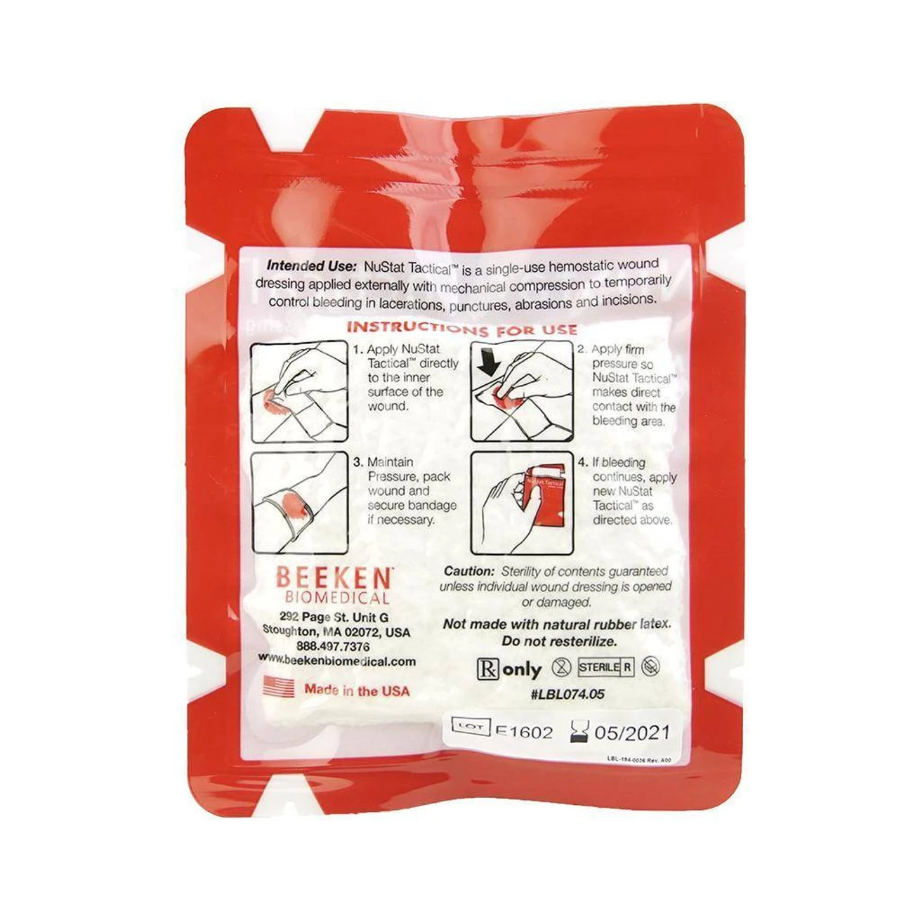 RATS Medical NuStat Hemostatic Dressing 4 RATS Medical NuStat Hemostatic Dressing - Image 2