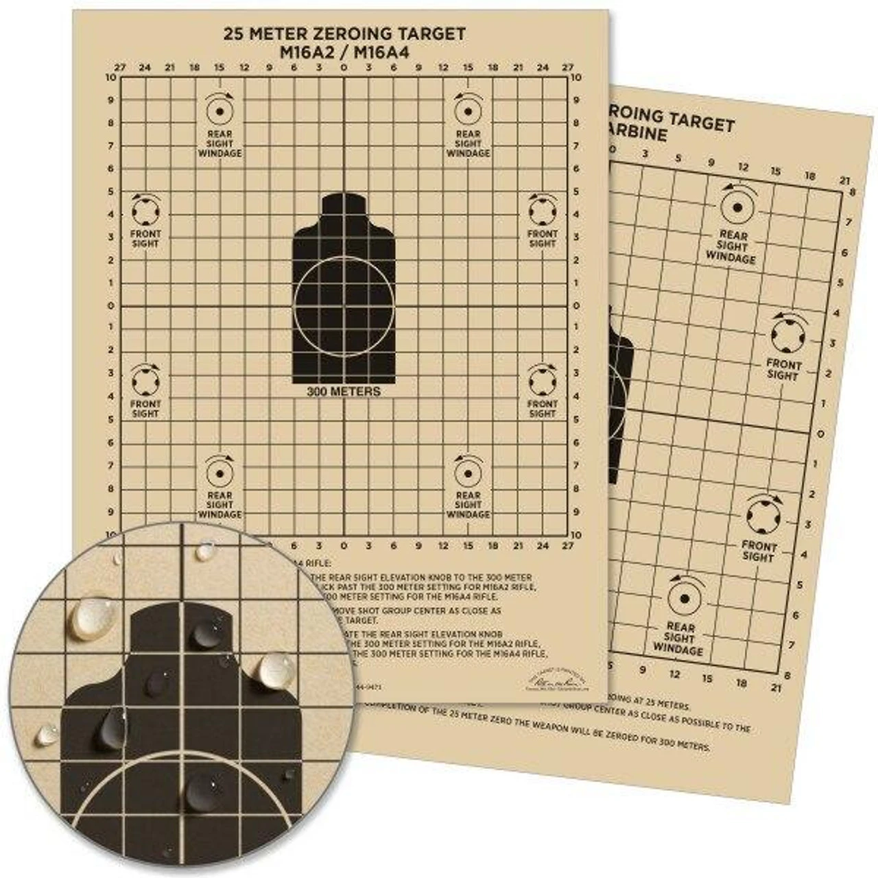 Rite In The Rain 25 Meter Zeroing Target 9125 3 Rite In The Rain 25 Meter Zeroing Target 9125