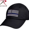 Rothco Black Mesh Back Thin Blue Line Flag Tactical Cap