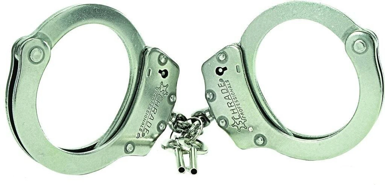 Schrade Professionals Chain Link Handcuffs - Stainless Steel - CLOSEOUT 3 Schrade Professionals Chain Link Handcuffs - Stainless Steel - CLOSEOUT