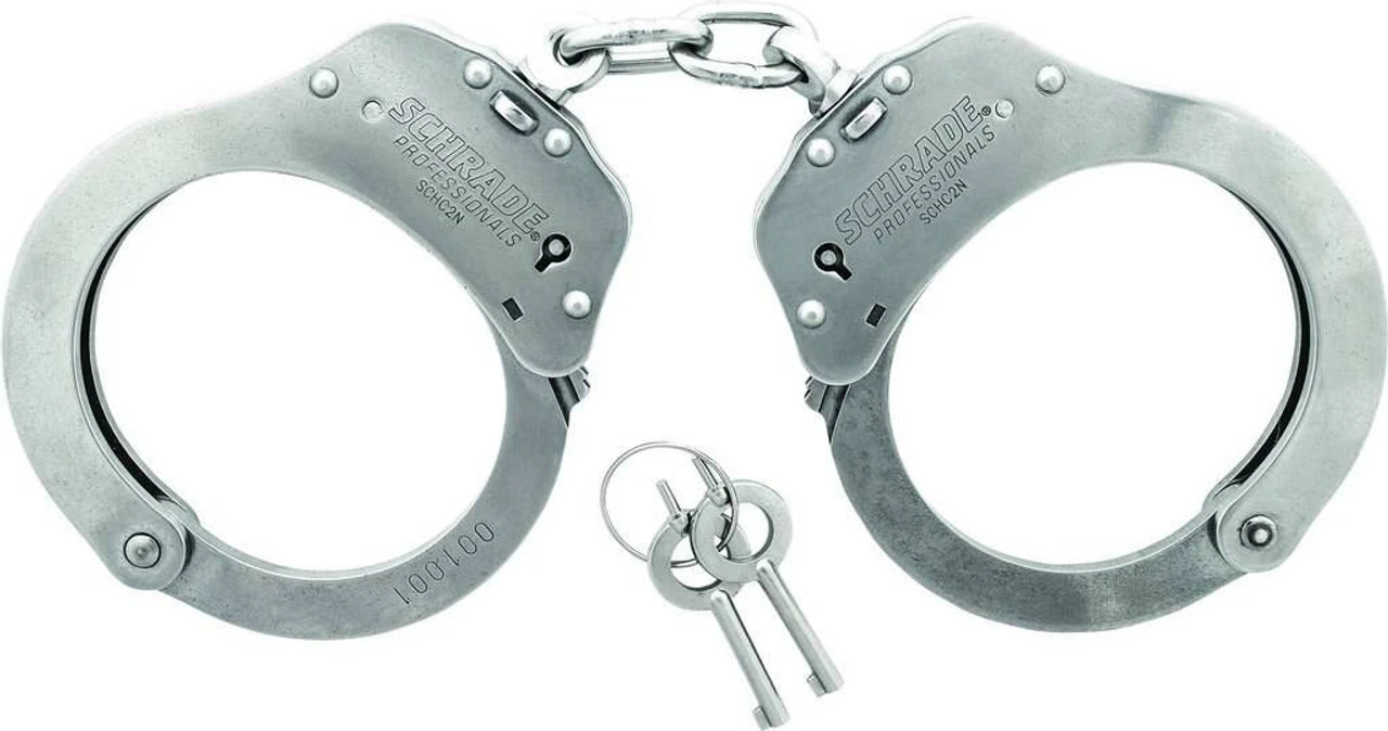 Schrade Professionals NIJ Approved Chain Link Handcuffs - CLOSEOUT 3 Schrade Professionals NIJ Approved Chain Link Handcuffs - CLOSEOUT