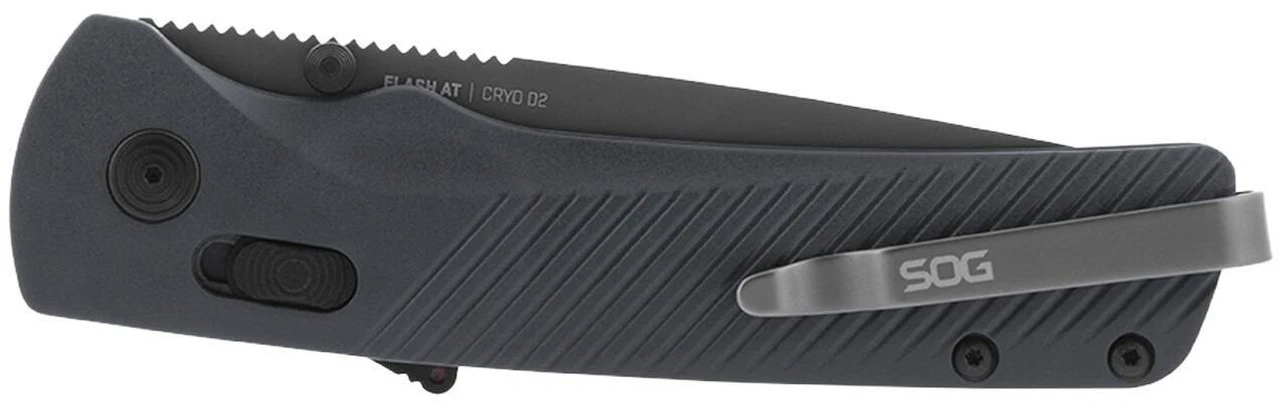 SOG Flash AT Urban Grey Serrated Folding Knife 8 SOG Flash AT Urban Grey Serrated Folding Knife - Image 6
