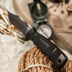 SOG SEAL PupFixed Blade Knife With Nylon Sheath -Outdoor Life Store sog seal pup fixed blade knife with nylon sheath m37n cp 78540.1599990393