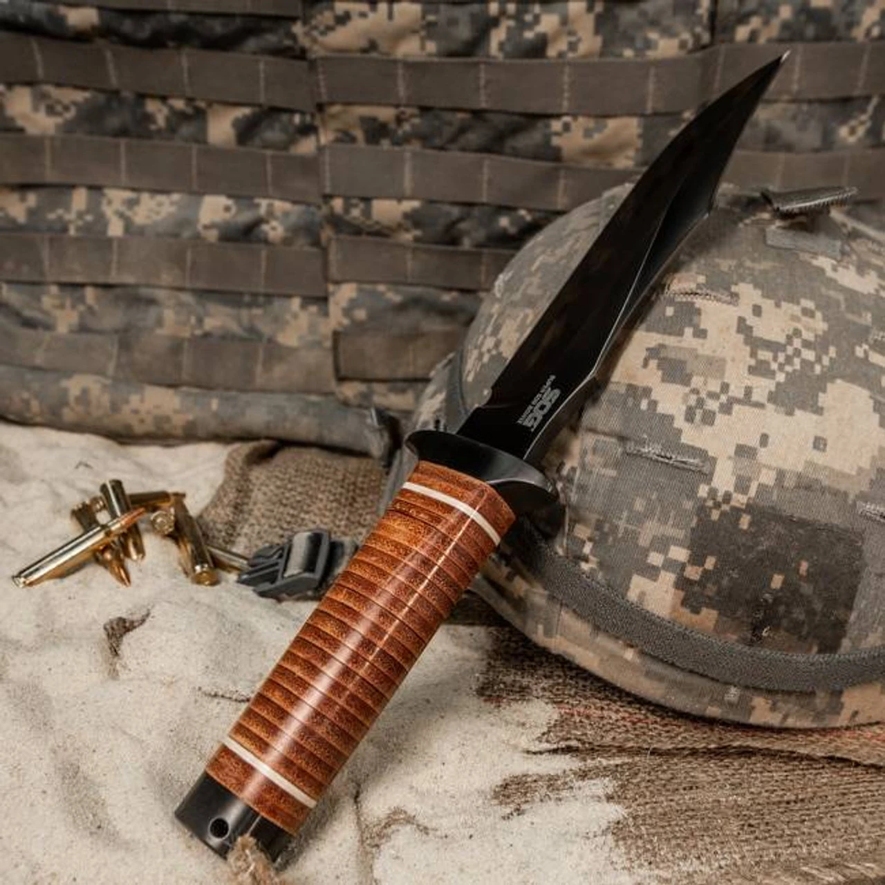 SOG Super SOG Bowie Fixed Blade Knife 13 SOG Super SOG Bowie Fixed Blade Knife - Image 11