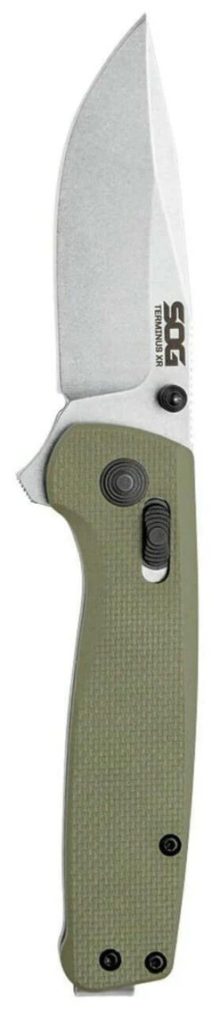 SOG Terminus XR G10 Olive Drab Folding Knife