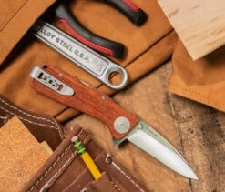 SOG Twitch XL Wood Handle Folding Knife -Outdoor Life Store sog twitch xl wood handle folding knife twi24 cp 40879.1601520228