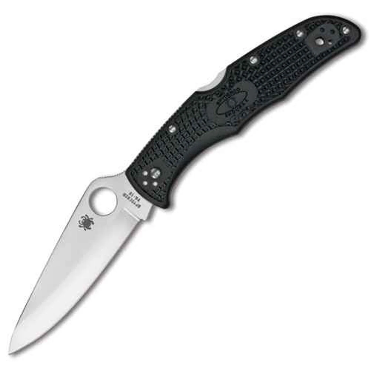 Spyderco Black Endura 4 Plain Edge Folding Knife 3 Spyderco Black Endura 4 Plain Edge Folding Knife