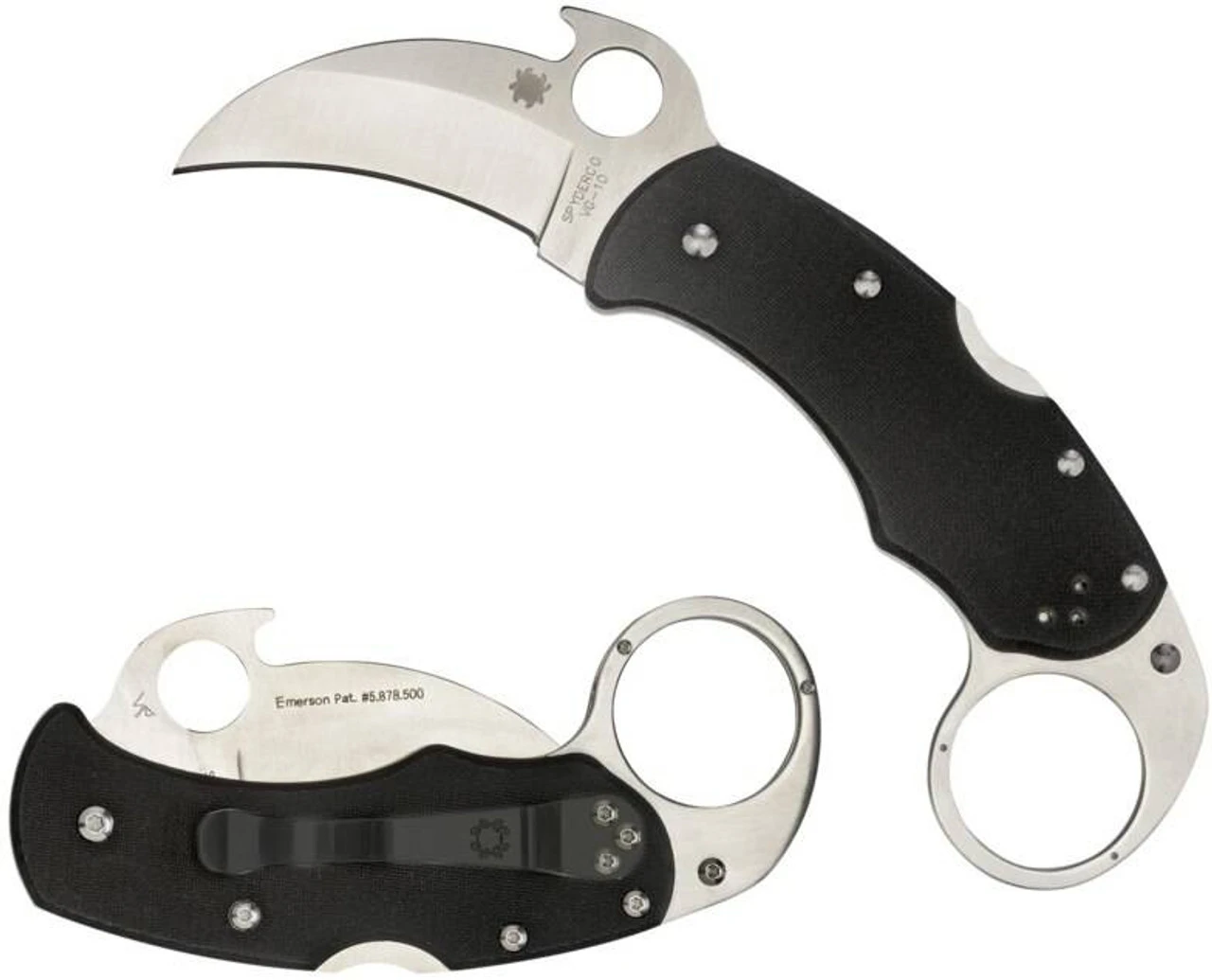 Spyderco Karahawk G-10 Black Knife 3 Spyderco Karahawk G-10 Black Knife