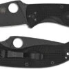 Spyderco Tenacious Black FRN Plain Edge Folding Knife
