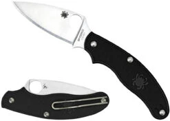 Spyderco UK Black FRN Leaf Shape Penknife